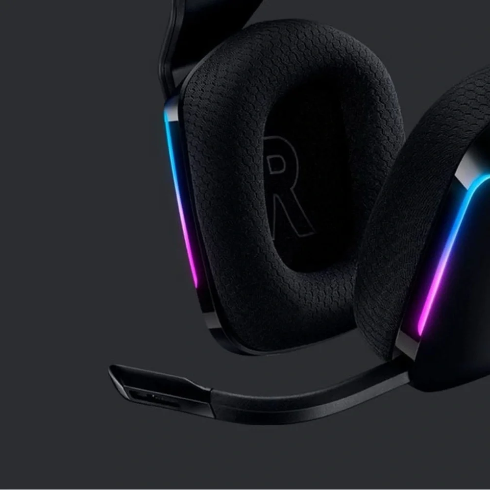 Logitech G733 Wireless Gaming Headset w Suspension Headband, Lightsync RGB w Mic